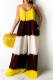 Yellow Fashion Casual Print Backless Spaghetti Strap Regular Jumpsuits