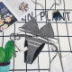 Black Fashion Sexy Letter Patchwork Frenulum Swimwears