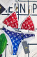 Red Fashion Sexy Print Patchwork Swimwears