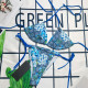 Blue Fashion Sexy Letter Patchwork Frenulum Swimwears