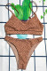 Khaki Fashion Sexy Letter Patchwork Swimwears
