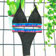 Black Fashion Sexy Solid Patchwork Swimwears
