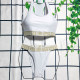 White Fashion Sexy Solid Patchwork Swimwears