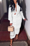Red Fashion Casual Solid Bandage Turndown Collar Long Sleeve Two Pieces