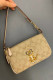 Khaki Fashion Street Print Zipper Bags