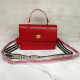 Red Fashion Street Solid Letter Bags