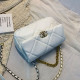 White Fashion Street Solid Chains Bags