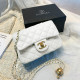 White Fashion Casual Solid Chains Bags