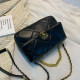 Black Fashion Street Solid Chains Bags