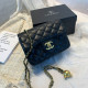 Black Fashion Casual Solid Chains Bags