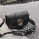 Black Fashion Street Solid Letter Bags