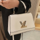 White Fashion Street Solid Letter Bags