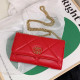 Red Fashion Street Solid Chains Bags