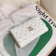 White Fashion Street Solid Chains Hot Drill Bags