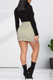 Black Sexy Casual Solid Hollowed Out O Neck Long Sleeves Skinny Romper
