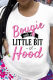 White Street Simplicity Print Patchwork Letter O Neck T-Shirts