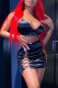 Black Sexy Solid Bandage Hollowed Out Patchwork Spaghetti Strap Sleeveless Two Pieces