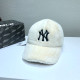White Fashion Casual Solid Embroidered Hat