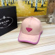 Pink Fashion Street Solid Patchwork Hat