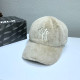 Cream White Fashion Casual Solid Embroidered Hat