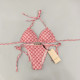 Pink Fashion Sexy Letter Frenulum Letter Swimwears