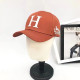 Orange Fashion Street Letter Embroidered Hat
