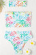 White Fashion Sexy Print Patchwork Swimwears