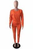 Black Fashion Casual Solid Basic O Neck Long Sleeve Two Pieces