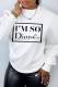 White Fashion Casual Print Patchwork Letter O Neck Tops