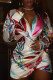 White Fashion Sexy Vacation Floral Asymmetrical Dresses