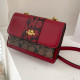 Red Fashion Casual Patchwork Chains Bags