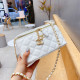 White Fashion Elegant Solid Chains Bags
