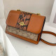 Orange Fashion Casual Patchwork Chains Bags