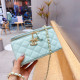 Lake Blue Fashion Elegant Solid Chains Bags