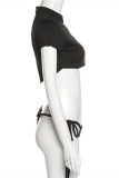 Yellow Fashion Sexy Solid Backless Swimwears