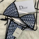 Black Fashion Sexy Letter Letter Swimwears