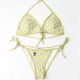Yellow Fashion Sexy Letter Letter Swimwears
