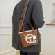 Brown Fashion Street Patchwork Bags