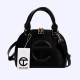 Black Fashion Street Solid Patchwork Bags