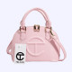 Pink Fashion Street Solid Patchwork Bags