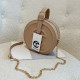 Khaki Fashion Street Solid Chains Bags