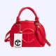 Red Fashion Street Solid Patchwork Bags