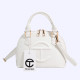 White Fashion Street Solid Patchwork Bags