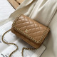Brown Fashion Casual Solid Chains Bags