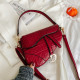 Red Fashion Street Solid Letter Bags