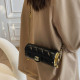 Black Fashion Street Solid Chains Bags