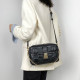 Black Fashion Street Solid Patchwork Bags