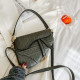 Grey Fashion Street Solid Letter Bags