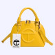 Yellow Fashion Street Solid Patchwork Bags