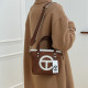 Deep Coffee Fashion Street Patchwork Bags